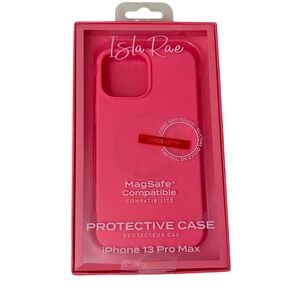 Isla Rae Silicone Magnet IPhone 13 Pro Max Protective Case Pink NIB